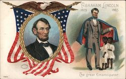 Abraham Lincoln 1809-1865 - The Great Emancipator President's Day Postcard Postcard Postcard