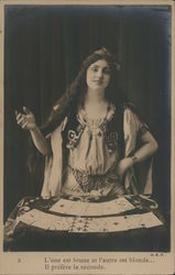 French Fortune Teller Postcard