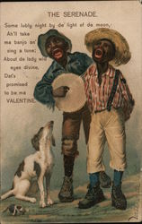 The Serenade Black Americana Postcard Postcard Postcard