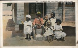 Lollypops and "Chocolate Drops" in Dixieland Black Americana Postcard Postcard Postcard