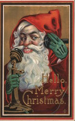 Hello, Merry Christmas Postcard