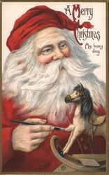 A Merry Christmas - My busy day Santa Claus Postcard Postcard Postcard