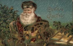 Christmas Greetings Santa Claus Postcard Postcard Postcard