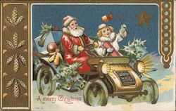 A Merry Christmas Santa Claus Postcard Postcard Postcard