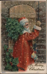 A Merry Christmas Santa Claus Postcard Postcard Postcard