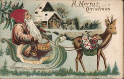 A Merry Christmas Postcard Postcard Postcard