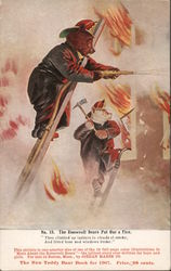 No. 18 The Roosevelt Bears Put Out a Fire. The New Teddy Bear Book for 1907. Price, '98 cents. Postcard Postcard Postcard