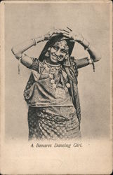 A Benares Dancing Girl, Ceylon Sri Lanka Southeast Asia Postcard Postcard Postcard