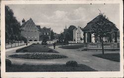 Aschersleben - Herrenbreite mit Bestehornhaus Germany Postcard Postcard Postcard