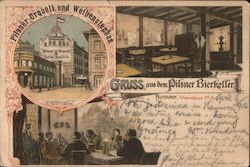 Gruss aus dem Pilsner Bierkeller Postcard