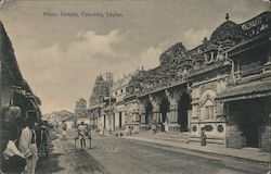 Hindu Temple, Colomo, Ceylon Colombo, Sri Lanka Southeast Asia Postcard Postcard Postcard