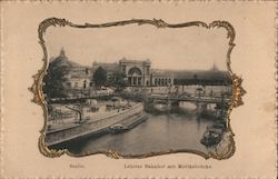 Berlin - Lehrter Train Station with Moltke Bridge Germany Postcard Postcard Postcard