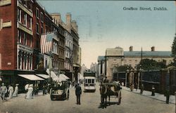 Grafton Street Dublin, Ireland Postcard Postcard Postcard