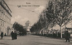 Lungo Tevere Cenci e Sinagoga Rome, Italy Postcard Postcard Postcard