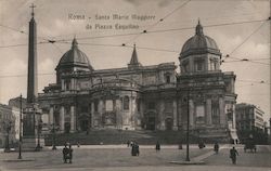 Santa Maria Maggiore da Piazza Esquilino Rome, Italy Postcard Postcard Postcard