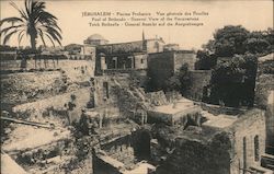 Pool of Bethesda - General view of the Excavations Postcard