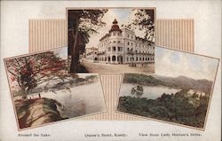 Lake, Queen's Hotel and view from Lady Horton's Drive Kandy, Sri Lanka Southeast Asia Postcard Postcard Postcard