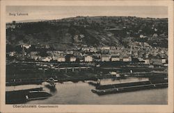 Gesamtansicht mit Burg Lahneck Postcard