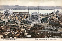 Constantinople - Vue panoramique de Stamboul Postcard