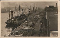 THE DOCKS, RIVER LIFFEY, DUBLIN Ireland Postcard Postcard Postcard