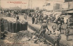 Vue generale du Souk Casablanca, Morocco Africa Postcard Postcard Postcard