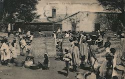 Un Coin du Marche Indigene Bamako, Mali Africa Postcard Postcard Postcard