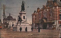 The Bronze Statue Of Late Commander Hirose In Front Of Manseibashi Station Tokyo, Japan Postcard Postcard Postcard