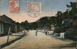 Street in Tarutung, Sumatra Indonesia Southeast Asia Postcard Postcard Postcard