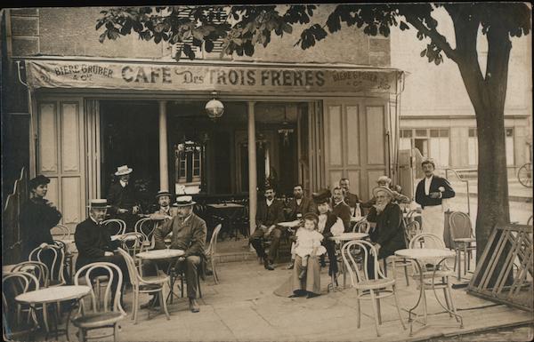 Cafe Des Trois Freres Paris, France Postcard