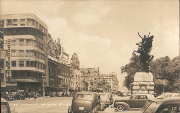 Juarez Avenue Mexico City, Mexico Postcard