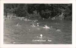 People Swimming, Guernewood Park California Postcard Postcard Postcard