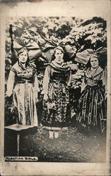 Alsatian Girls France Postcard Postcard Postcard