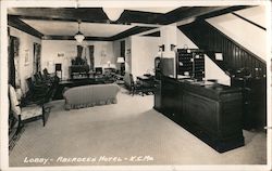 Lobby, Aberdeen Hotel Kansas City, MO Postcard Postcard Postcard