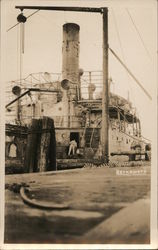 Ship at the Docks Postcard