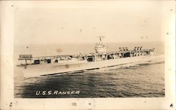 USS Ranger (CV-4) Ships Postcard Postcard Postcard