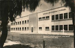 Escuela Secundaria y Normal - Exterior View Mexicali, Mexico Postcard Postcard Postcard