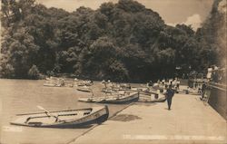 Canoes Along a Canal Mexico Postcard Postcard Postcard