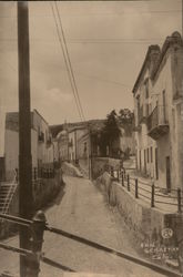 Narrow Village Street Postcard