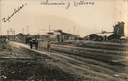 Workshops Near Railroad Tracks: Alcancía y Tallers Postcard