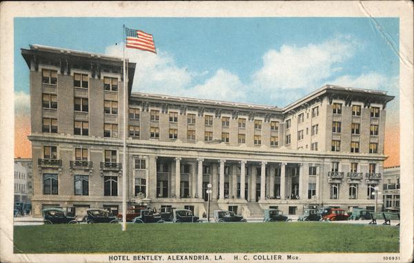 Hotel Bentley Alexandria, LA Postcard