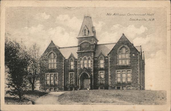 Mt. Allison Centennial Hall, Sackville, N.B. NB Canada