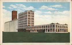 The Pillsbury Mill, Enid, Okla., Oklahoma's Largest Flour Mill Postcard