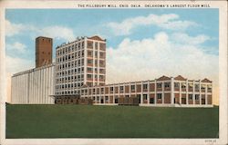 The Pillsbury Mill, Enid, Okla., Oklahoma's Largest Flour Mill Postcard