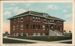 Enid General Hospital Oklahoma Postcard Postcard Postcard