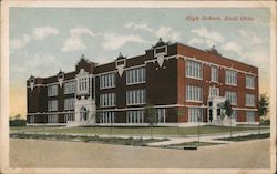 High School, Enid, Okla. Postcard