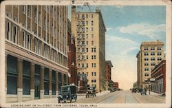 Looking East on 5th Street From Cheyenne Postcard