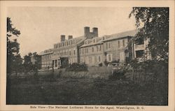 Side View The National Lutheran Home For The Aged Washington, DC Washington DC Postcard Postcard Postcard