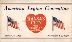 American Legion Convention Kansas City - The Heart of America Missouri Postcard Postcard Postcard