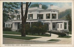 The Green Free Library, Wellsboro, Pa. Pennsylvania Postcard Postcard Postcard