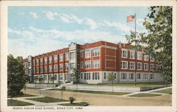 North Junior High School, Sioux City, Iowa Postcard